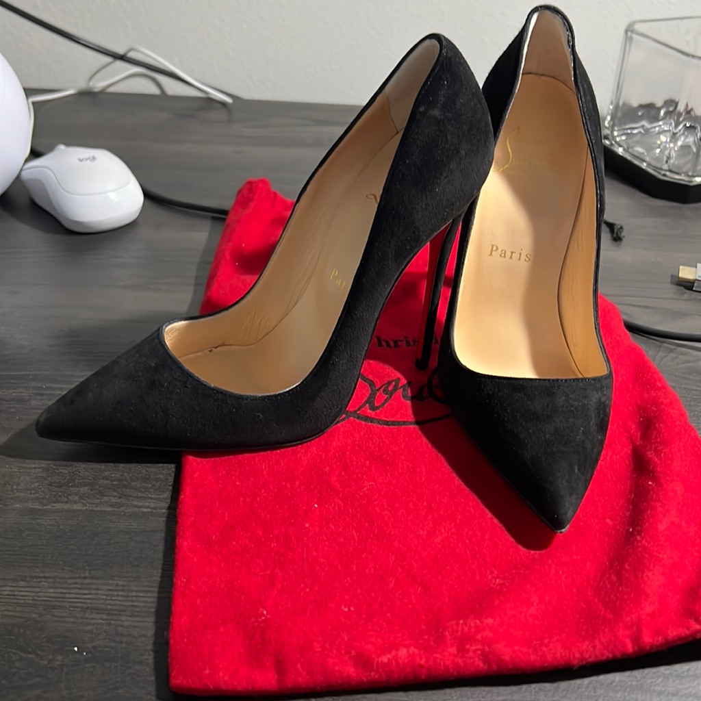 Brand New Louboutin Suede Heels